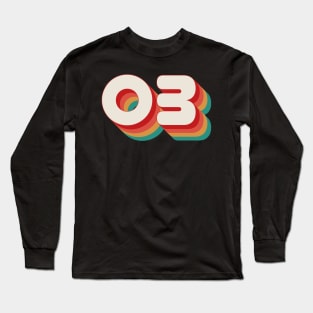 Number 3 Long Sleeve T-Shirt